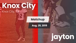 Matchup: Knox City vs. jayton 2019