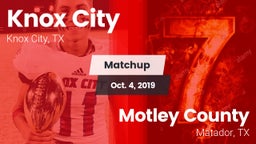 Matchup: Knox City vs. Motley County  2019