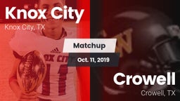 Matchup: Knox City vs. Crowell  2019