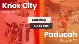 Matchup: Knox City vs. Paducah  2019