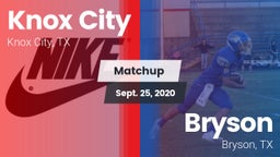 Matchup: Knox City vs. Bryson  2020