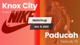 Matchup: Knox City vs. Paducah  2020