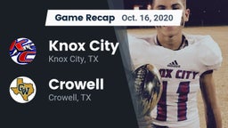 Recap: Knox City  vs. Crowell  2020