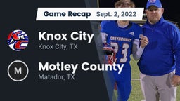Recap: Knox City  vs. Motley County  2022
