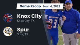 Recap: Knox City  vs. Spur  2022