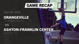 Recap: Orangeville  vs. Ashton-Franklin Center  2016