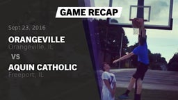 Recap: Orangeville  vs. Aquin Catholic  2016