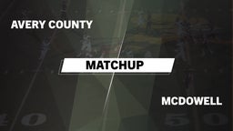 Matchup: Avery County High vs. McDowell  2016