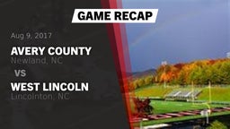 Recap: Avery County  vs. West Lincoln  2017