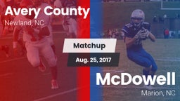Matchup: Avery County High vs. McDowell  2017