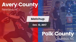 Matchup: Avery County High vs. Polk County  2017