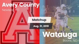 Matchup: Avery County High vs. Watauga  2018
