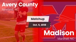 Matchup: Avery County High vs. Madison  2018