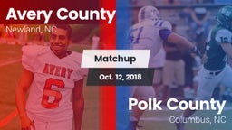 Matchup: Avery County High vs. Polk County  2018
