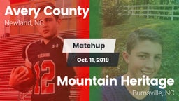Matchup: Avery County High vs. Mountain Heritage  2019