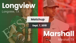 Matchup: Longview vs. Marshall  2018
