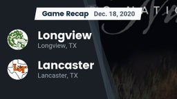 Recap: Longview  vs. Lancaster  2020
