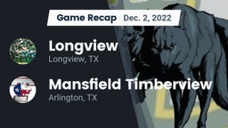 Recap: Longview  vs. Mansfield Timberview  2022