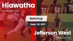 Matchup: Hiawatha vs. Jefferson West  2017