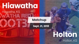 Matchup: Hiawatha vs. Holton  2018
