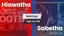 Matchup: Hiawatha vs. Sabetha  2018