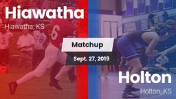 Matchup: Hiawatha vs. Holton  2019
