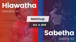 Matchup: Hiawatha vs. Sabetha  2019
