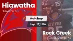 Matchup: Hiawatha vs. Rock Creek  2020