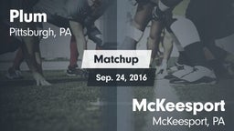 Matchup: Plum vs. McKeesport  2016