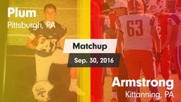 Matchup: Plum vs. Armstrong  2016