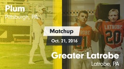 Matchup: Plum vs. Greater Latrobe  2016