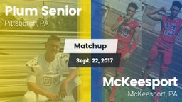 Matchup: Plum Senior High vs. McKeesport  2017
