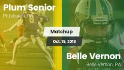 Matchup: Plum Senior High vs. Belle Vernon  2018