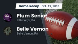 Recap: Plum Senior  vs. Belle Vernon  2018