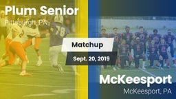 Matchup: Plum Senior High vs. McKeesport  2019