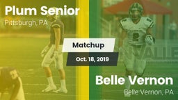 Matchup: Plum Senior High vs. Belle Vernon  2019