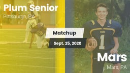 Matchup: Plum Senior High vs. Mars  2020