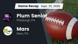 Recap: Plum Senior  vs. Mars  2020