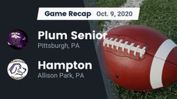 Recap: Plum Senior  vs. Hampton  2020