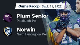 Recap: Plum Senior  vs. Norwin  2022