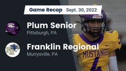 Recap: Plum Senior  vs. Franklin Regional  2022