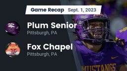 Recap: Plum Senior  vs. Fox Chapel  2023