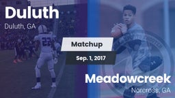 Matchup: Duluth vs. Meadowcreek  2017