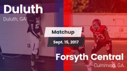 Matchup: Duluth vs. Forsyth Central  2017