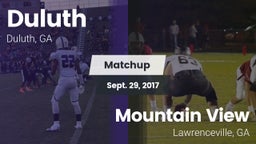 Matchup: Duluth vs. Mountain View  2017