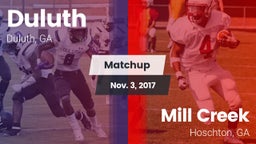 Matchup: Duluth vs. Mill Creek  2017
