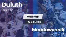 Matchup: Duluth vs. Meadowcreek  2018