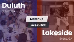 Matchup: Duluth vs. Lakeside  2018