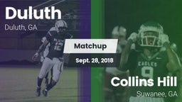 Matchup: Duluth vs. Collins Hill  2018