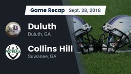 Recap: Duluth  vs. Collins Hill  2018